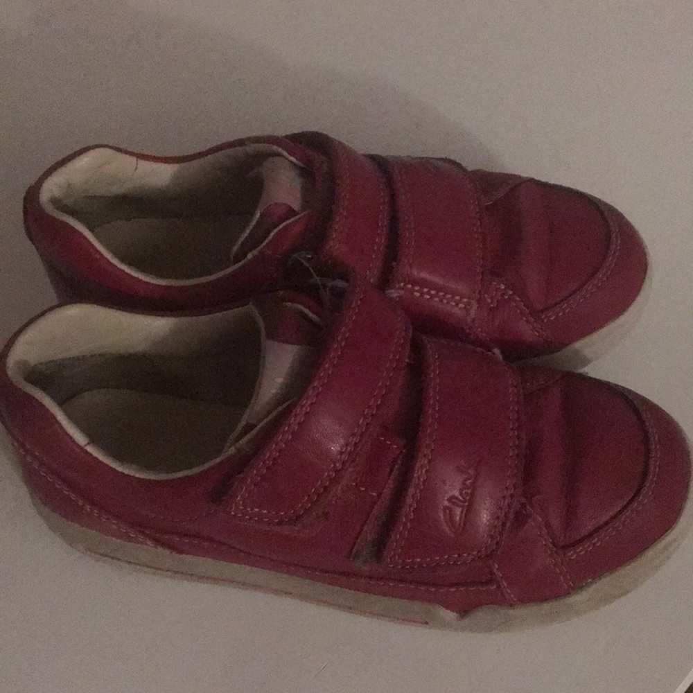 Clark’s leather girl shoes